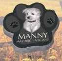 Black Marble Pet Markers